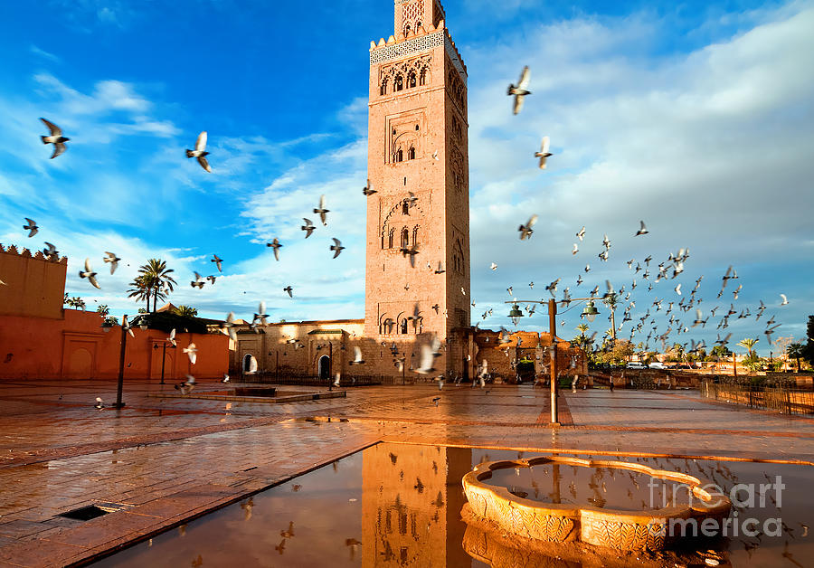 Marrakech Photograph - Koutoubia Mosque Marrakech Morocco by Migel Marrakech Photograph - Koutoubia Mosque Marrakech Morocco by Migel