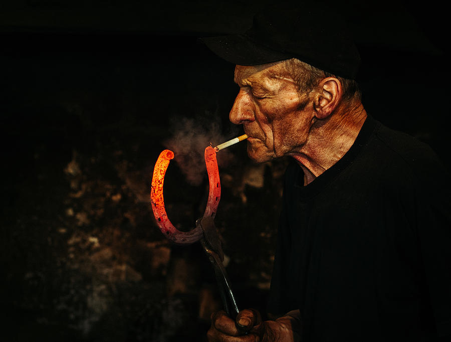 Horseshoe Photograph - Kowal / Blacksmith by Maciej Przeklasa