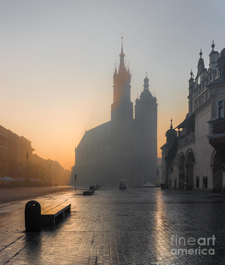 Mirror Photograph - Krakow Poland St Marys Church by Tomasz Mazon Mirror Photograph - Krakow Poland St Marys Church by Tomasz Mazon