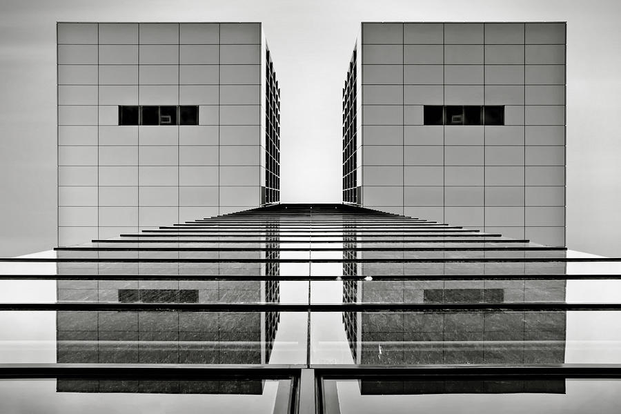 Architecture Photograph - Kranhaus | 02 by Frank Waechter