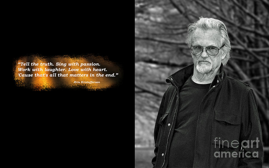 Kris Kristofferson on Life II Photograph by Jim Fitzpatrick
