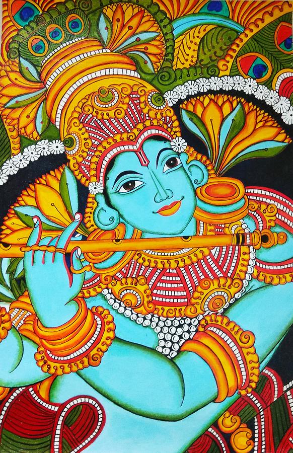 Krishna Painting by Anuradha Kabra - Pixels