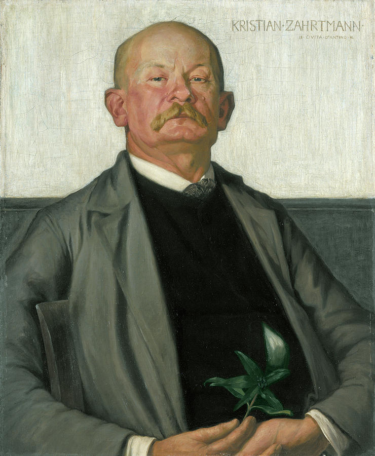 Kristian Zahrtmann (1856-1935) Painting by Johan Rohde