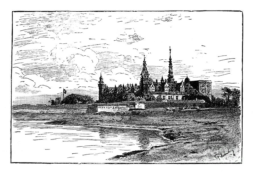 Kronborg Castle, Elsinore, Denmark Drawing by Print Collector