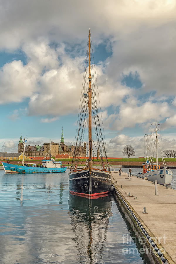 Castle Photograph - Kronborg Castle From the Harbour by Antony McAulay