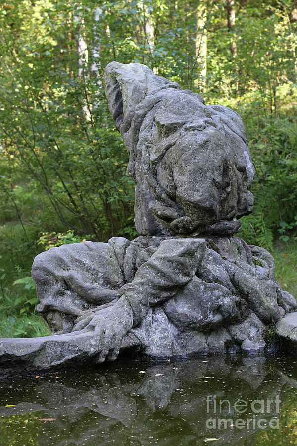 Kuks Forest Sculptures - Fountain of Jacob - Baroque sculptures Photograph by Michal Boubin