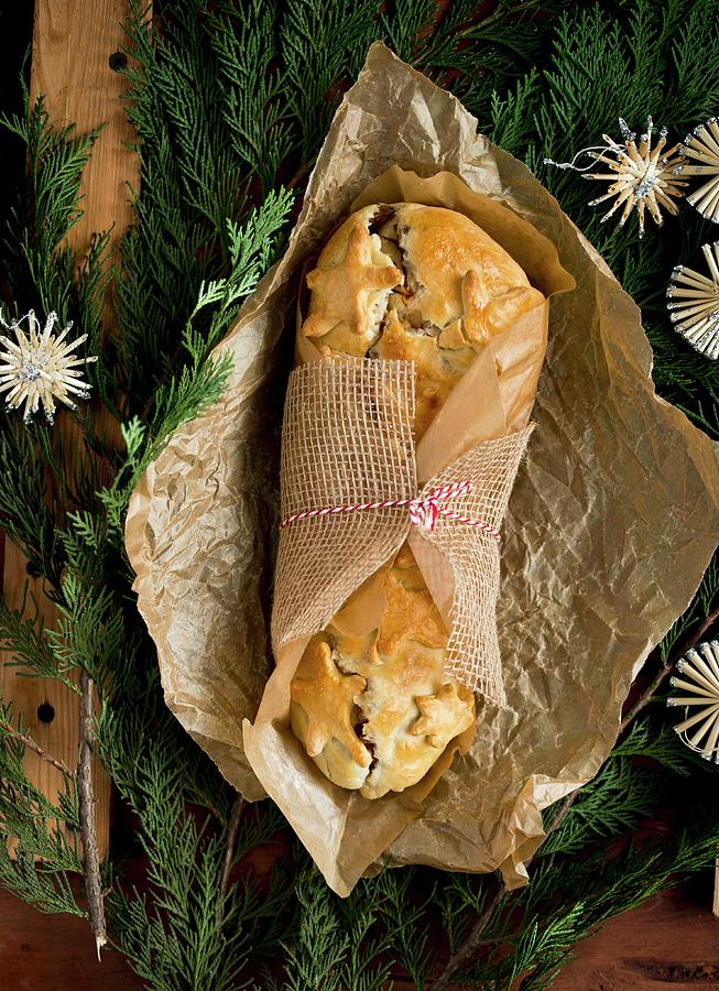 Kulebiak polish Christmas Pie Photograph by Dorota Indycka