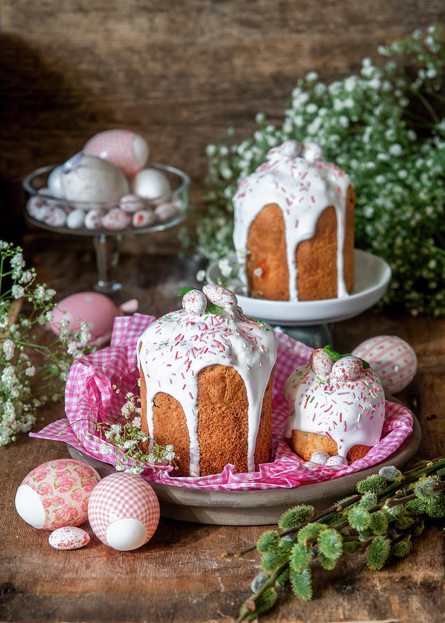 Kulich Cakes For Easter Photograph by Irina Meliukh