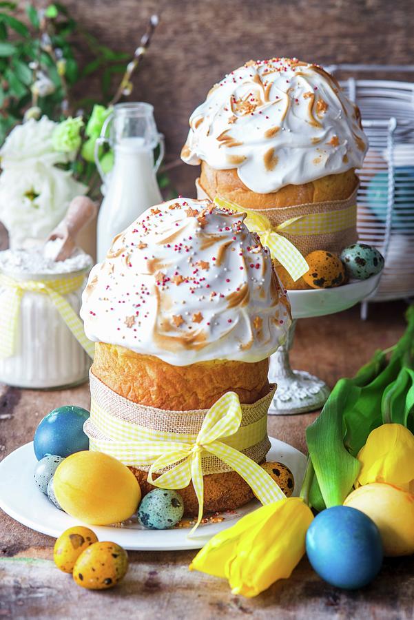 Kulitsch traditional Easter Bread From Russia Photograph by Irina Meliukh