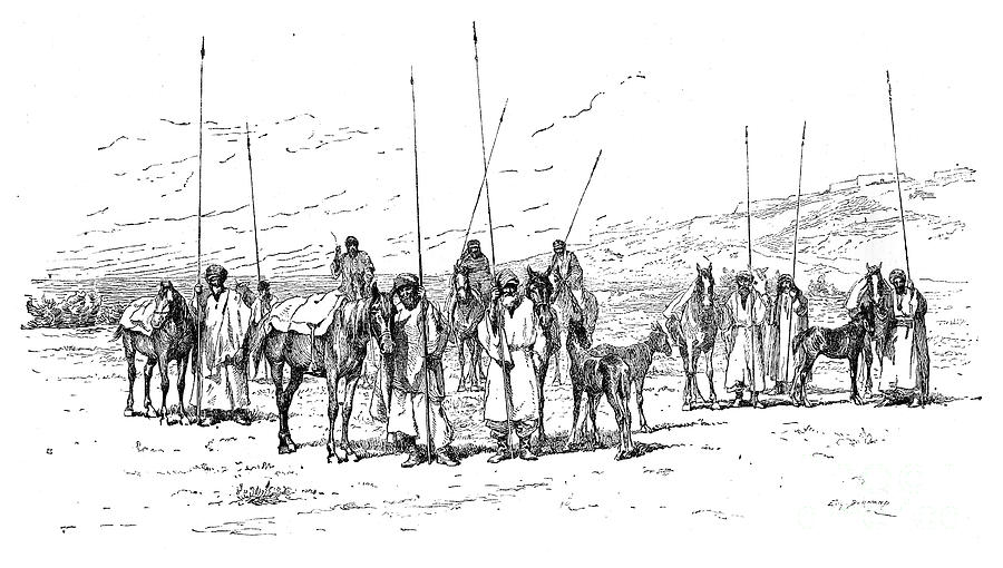 Kurdish Cavalry, 1895 Drawing by Print Collector