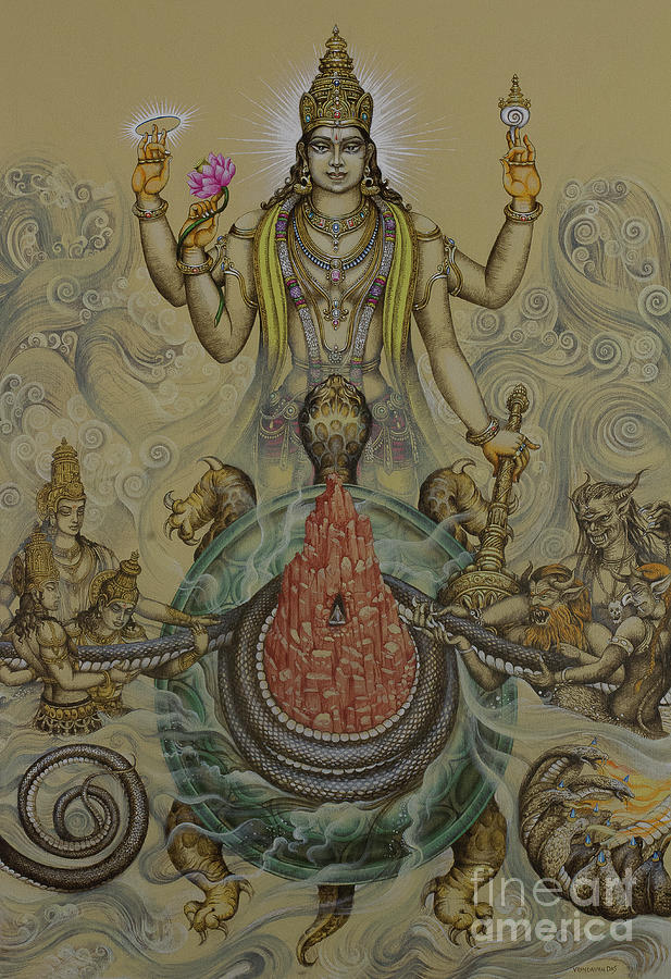 Kurma avatar Painting by Vrindavan Das
