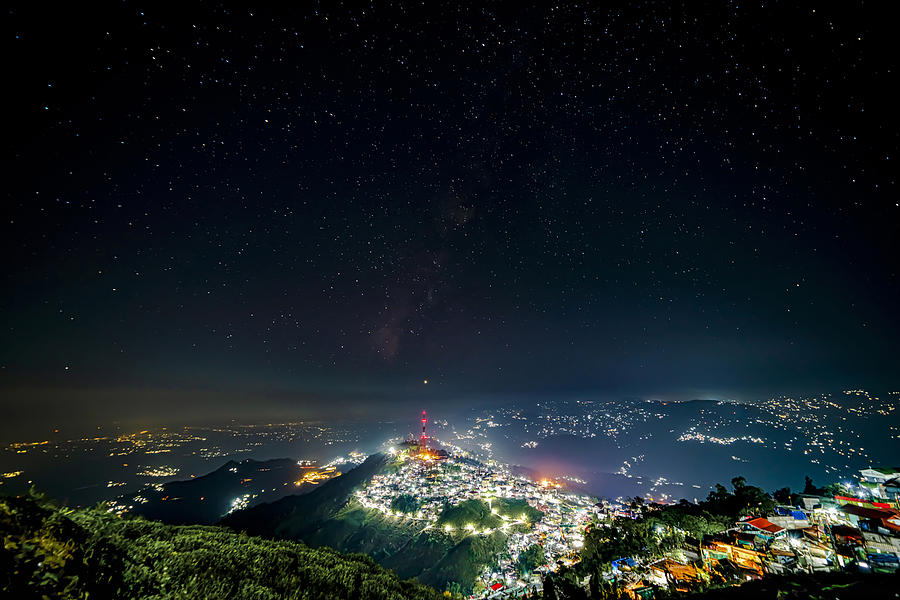 Kurseong Under The Starry Sky Photograph by Samir Sachdeva