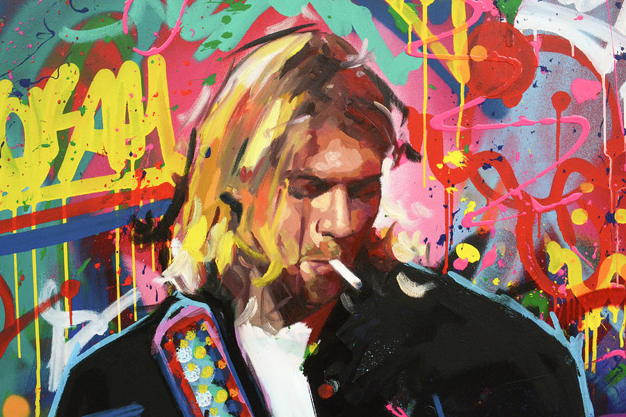 Kurt Cobain II Painting by Richard Day
