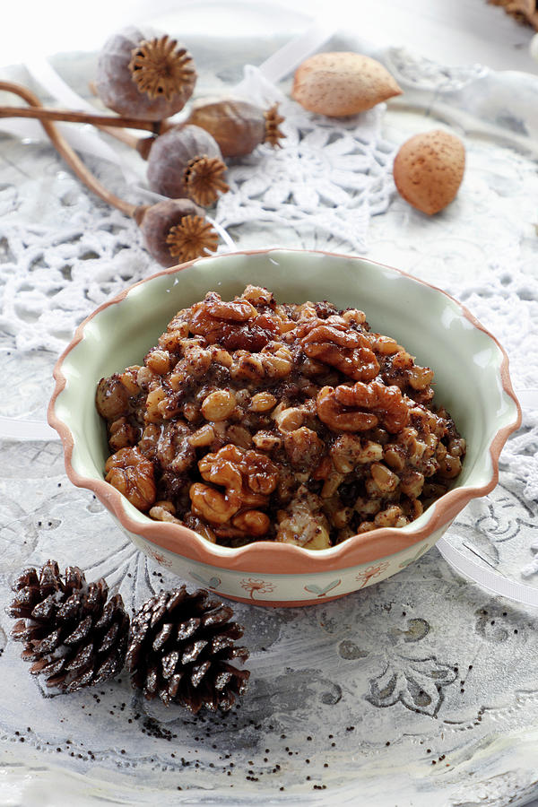 Kutia traditional Christmas Dish Of Wheat, Poppy Seeds, Honey And Nuts Photograph by Wawrzyniak.asia