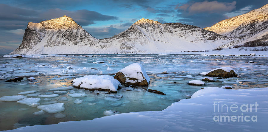 Mountain Photograph - Kvitholmen Waters by Inge Johnsson
