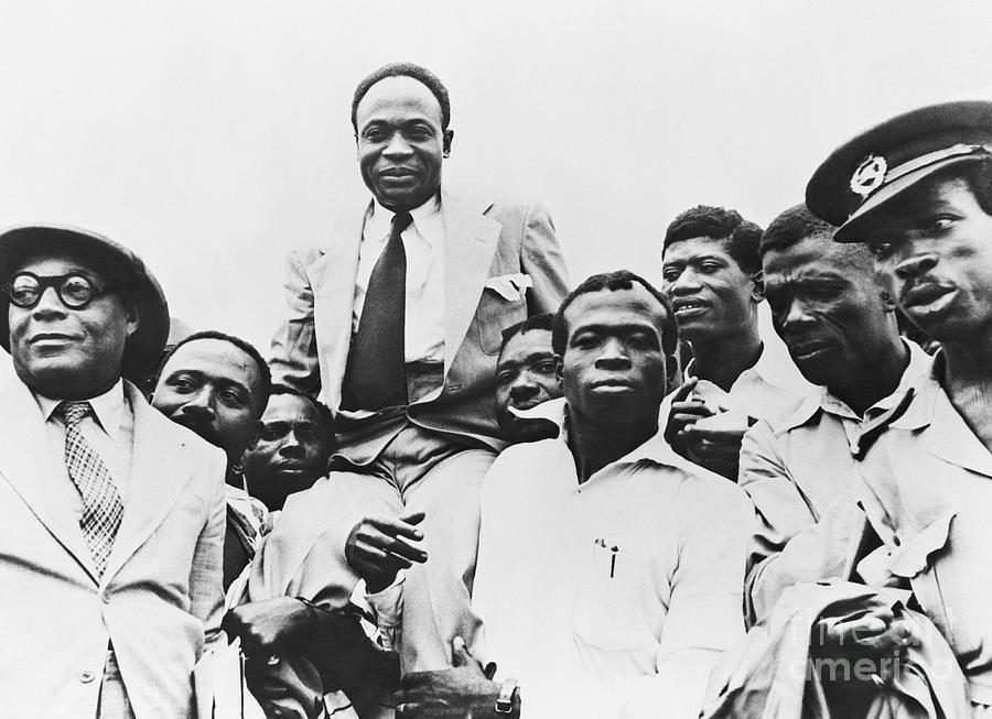 Kwame Nkrumah Being Carried Photograph by Bettmann