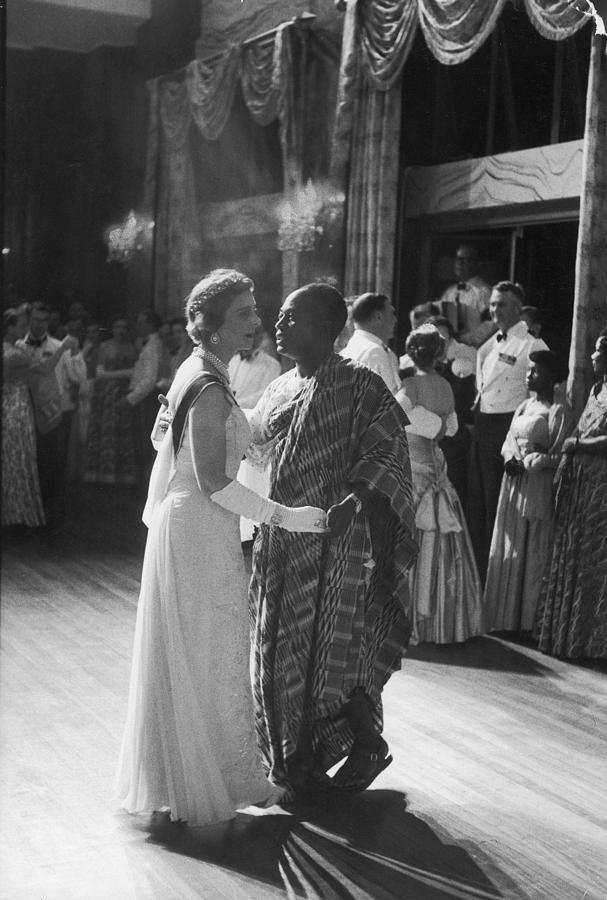 Social Issues Photograph - Kwame Nkrumah;Kent [Duchess] [RF: England RF] by Mark Kauffman