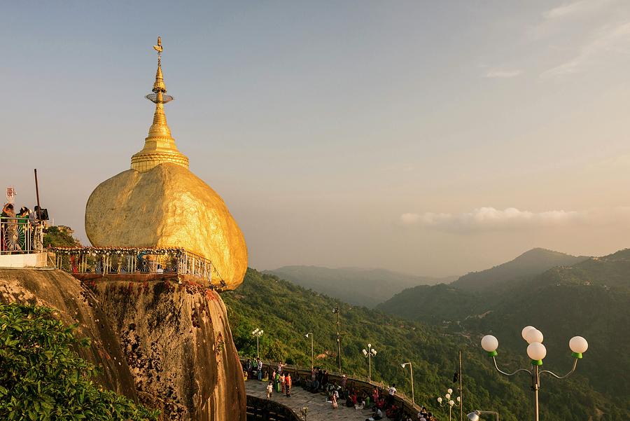 Kyaikhtiyo Pagoda, Mon, Myanmar Digital Art by Matt Williams-ellis
