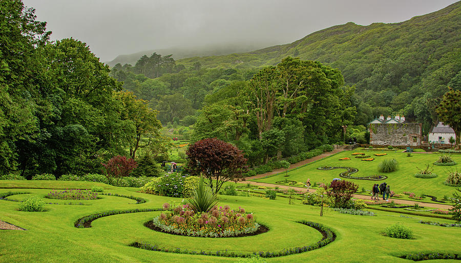 Kylemore Abbey Gardens Photograph by Marcy Wielfaert