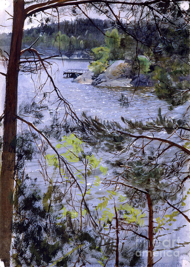 Kyrkviken At Lidingo Drawing by Heritage Images