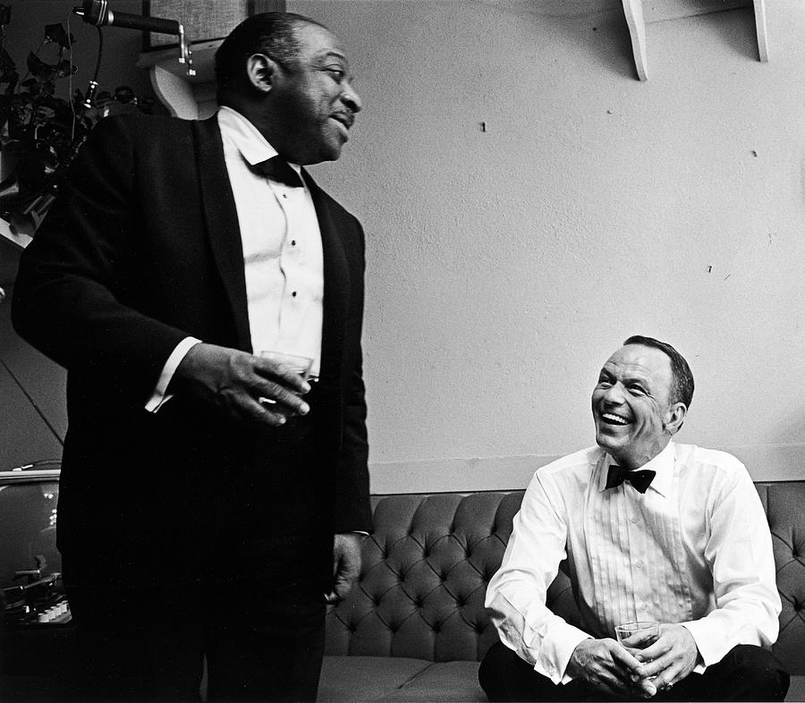 L-r Count Basie And Frank Sinatra Photograph by John Dominis L-r Count Basie And Frank Sinatra Photograph by John Dominis