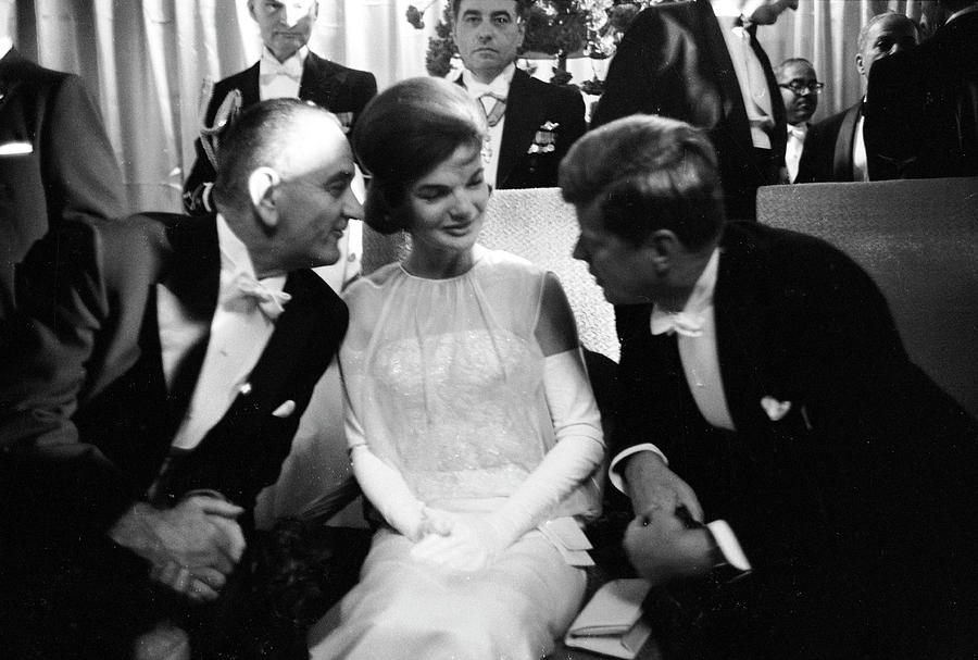 L-r Vp Lyndon B. Johnson, First Lady Photograph by Paul Schutzer L-r Vp Lyndon B. Johnson, First Lady Photograph by Paul Schutzer