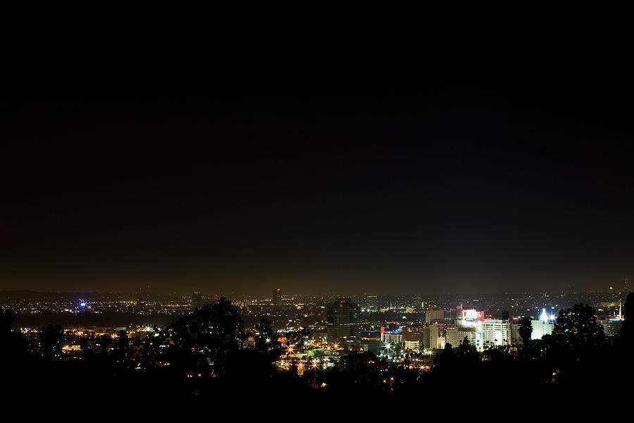 La And Hollywood Illuminated At Night Photograph by Driendl Group