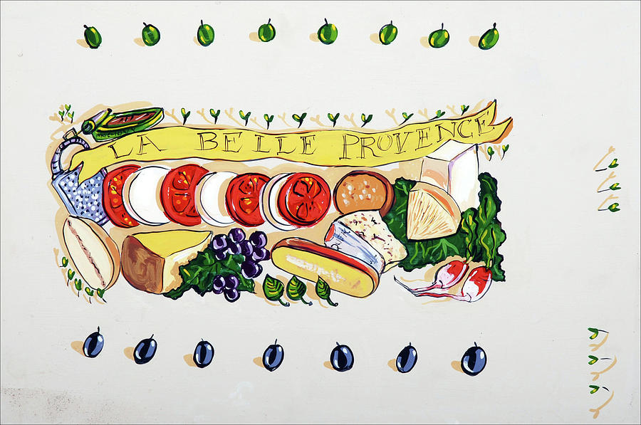 Cheese Painting - La Belle Provence by Patricia A. Reed