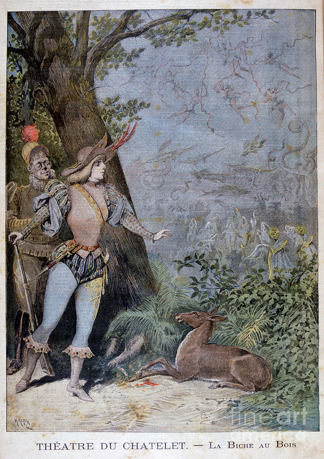 La Biche Au Bois, Théâtre Du Drawing by Print Collector