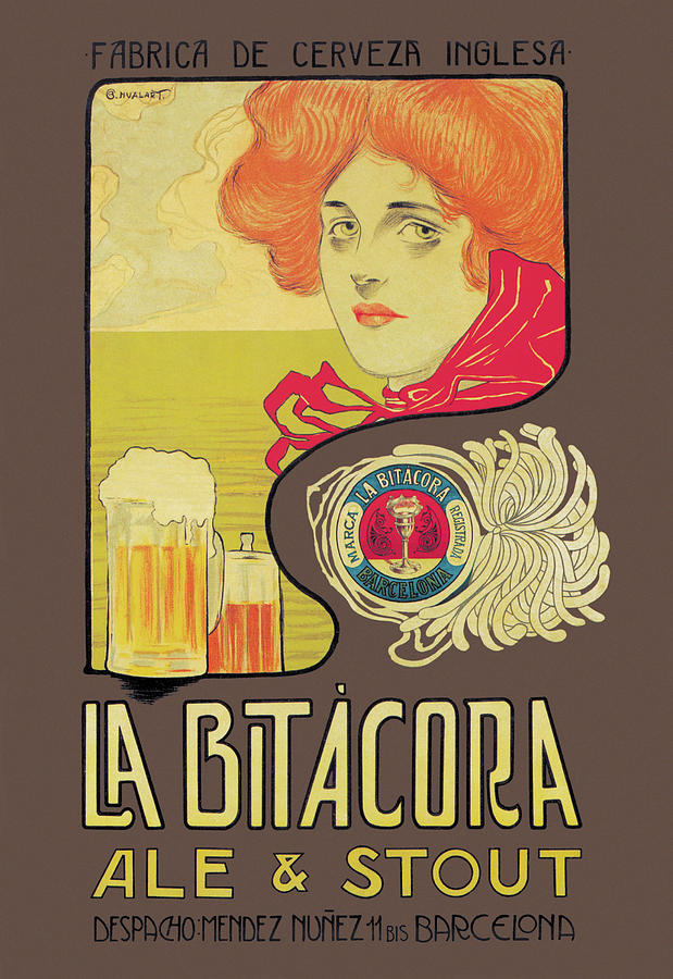 La Bitacora Ale and Stout Painting by Barral Nualart