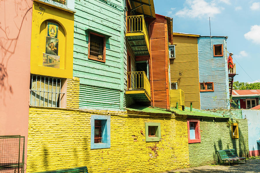Architecture Digital Art - La Boca Neighborhood, Buenos Aires by Manfred Bortoli