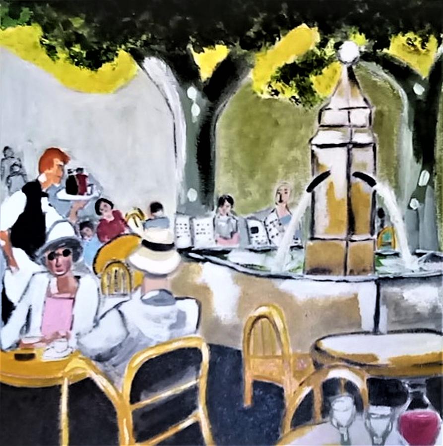 Le Cafe du Matin Painting by Rusty Gladdish