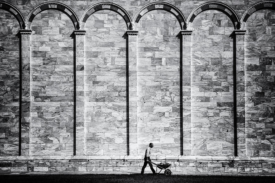 Black And White Photograph - La Carriola by Massimo Della Latta