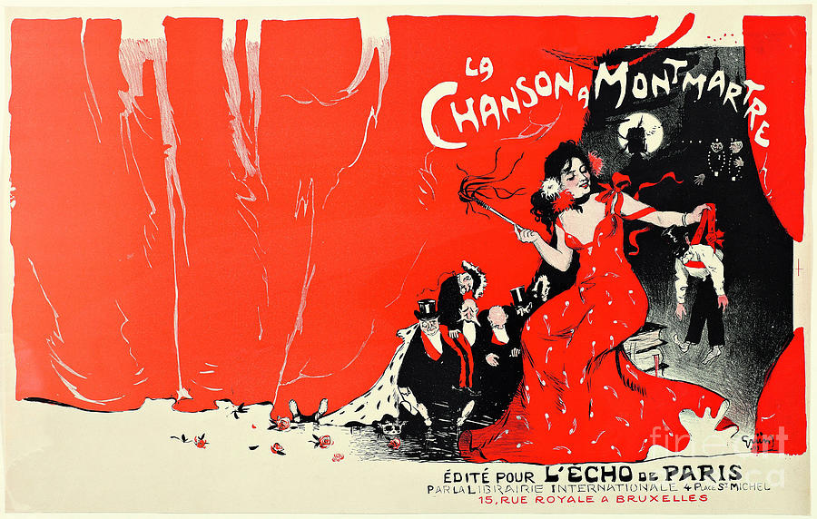La Chanson À Montmartre Songs Drawing by Heritage Images