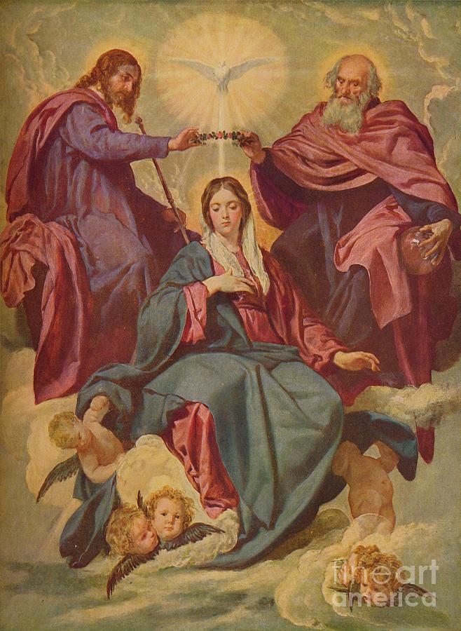 La Coronacion De La Virgen, Coronation Drawing by Print Collector