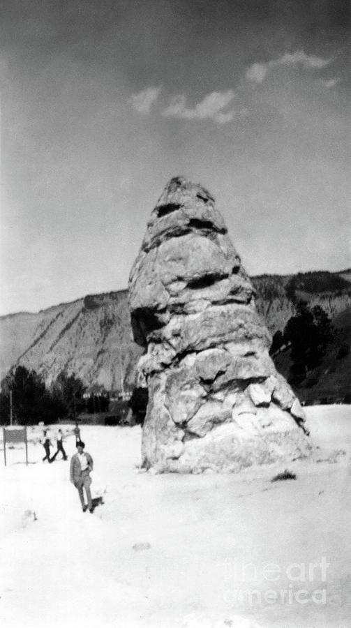 La Crosse Wisconsin Rock Formation 1920s Photograph by Sad Hill - Bizarre Los Angeles Archive