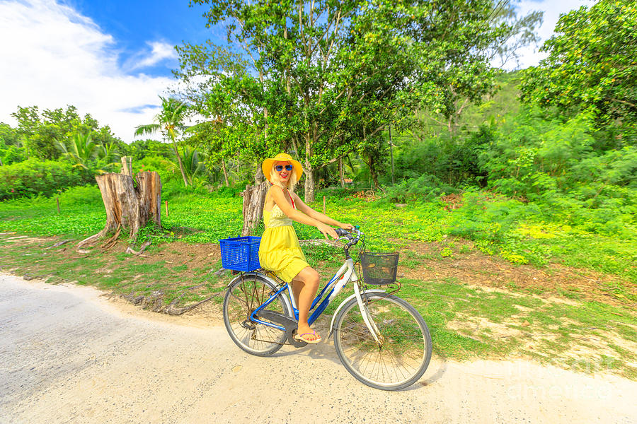 La Digue Bike Photograph by Benny Marty