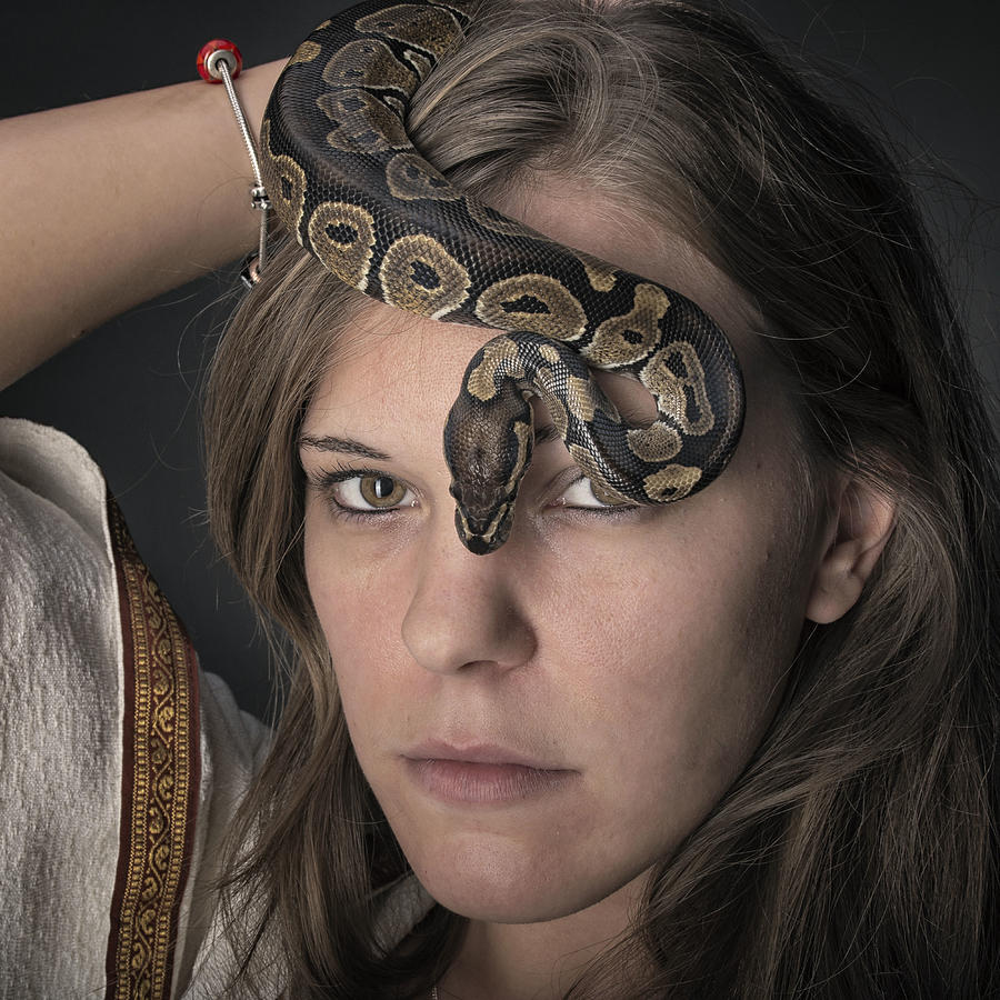 La Femme Au Serpent Photograph by Christine Philippe