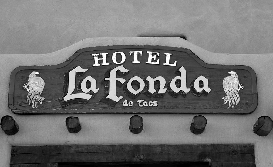 La Fonda de Taos sign Photograph by David Lee Thompson