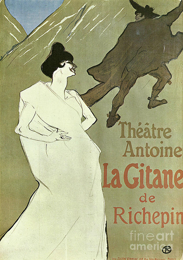 La Gitane, 1899-1900. Artist Henri De Drawing by Heritage Images