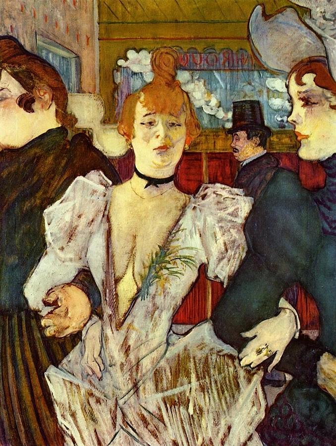 La Goulue Arriving At The Moulin Rouge With Two Women - 1892 - Museum Of Modern Art - New York - Pai Painting