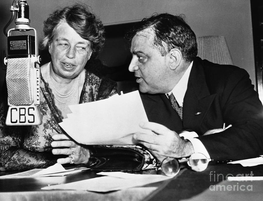 La Guardia And Eleanor Roosevelt Photograph by Bettmann