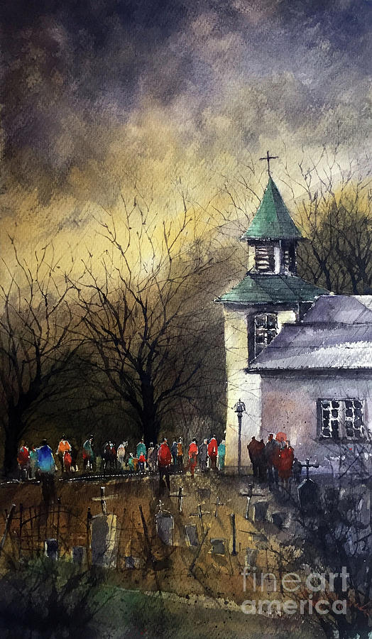 La Iglesia de San Patricio Painting by Tim Oliver