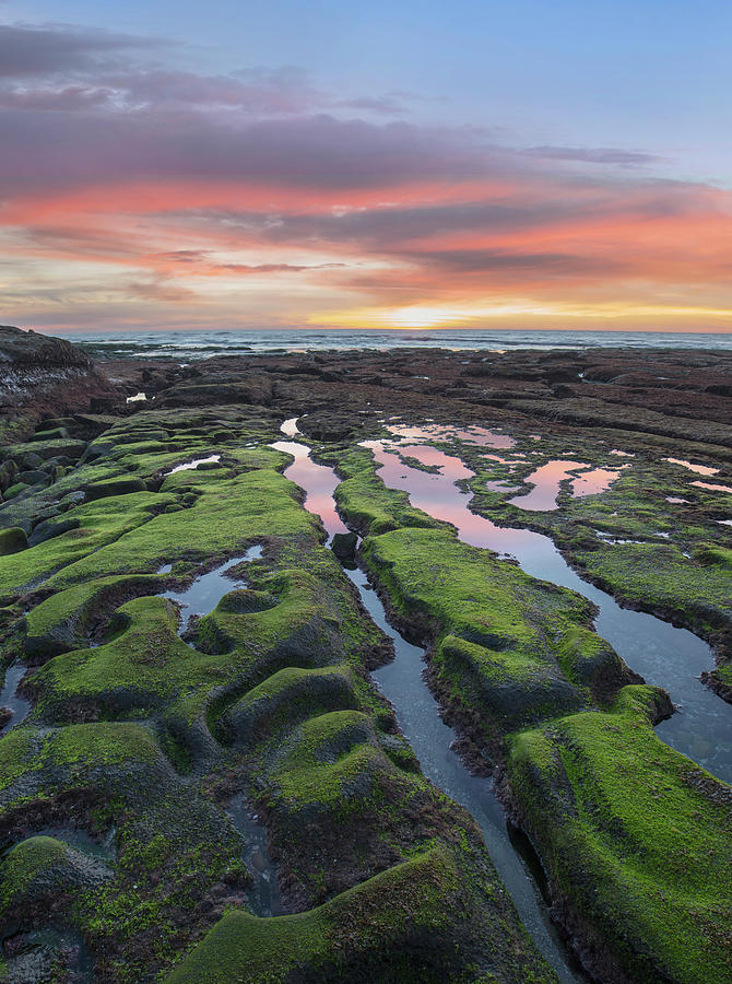 La Jolla Cove Sunset, San Diego, California Photograph by Tim Fitzharris