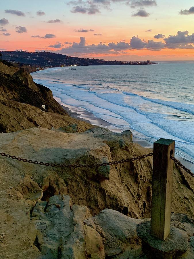La Jolla Sunset from Torrey Pines Photograph by Richard A Brown