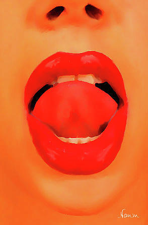 La La Lips Digital Art by Rein Nomm