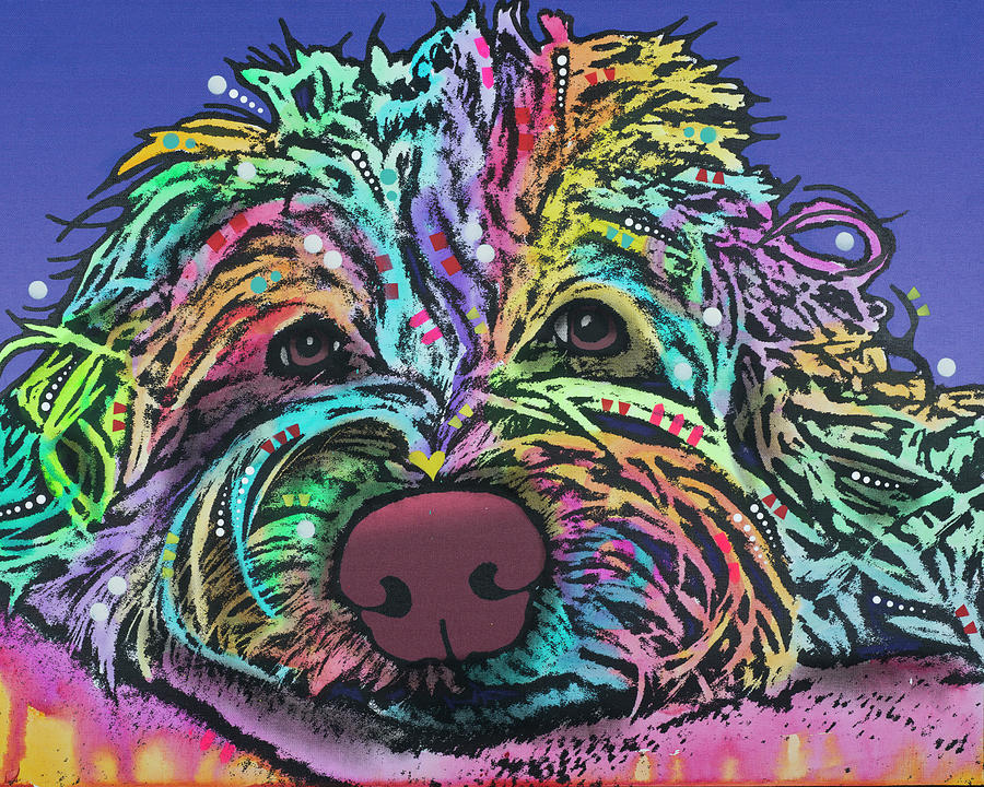 Dog Mixed Media - La Lou 6 by Dean Russo