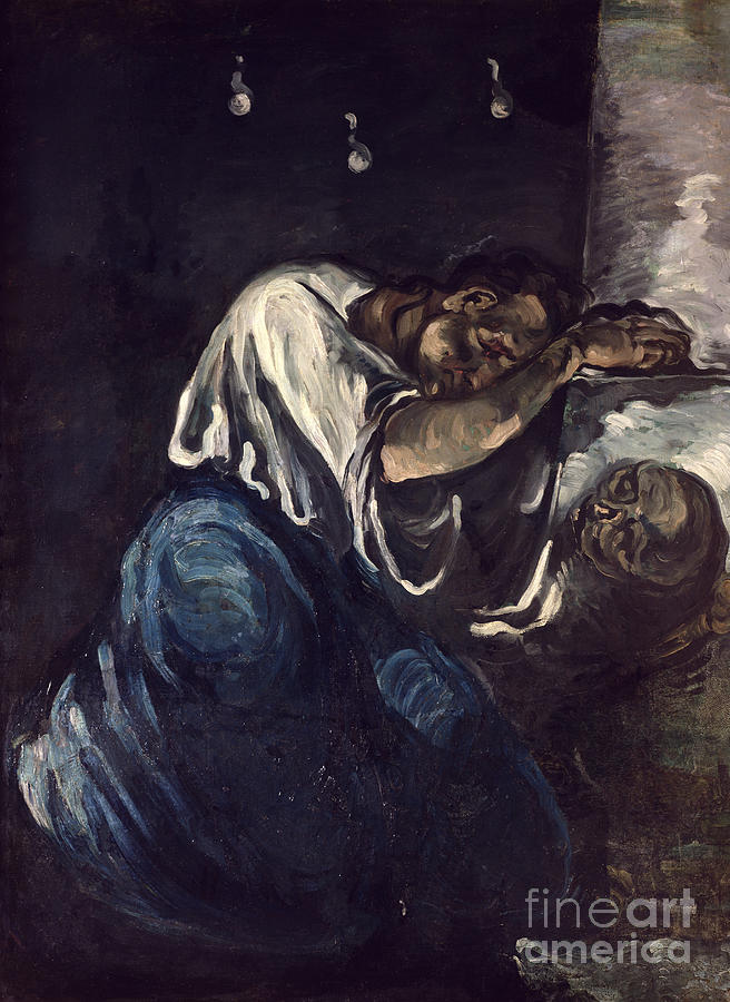 La Madeleine, Or La Douleur, C.1869 Painting by Paul Cezanne