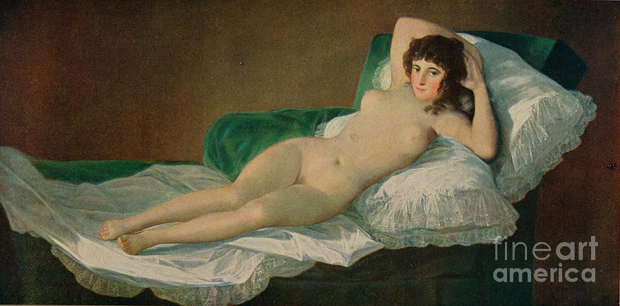 La Maja Desnuda, The Naked Maja Drawing by Print Collector