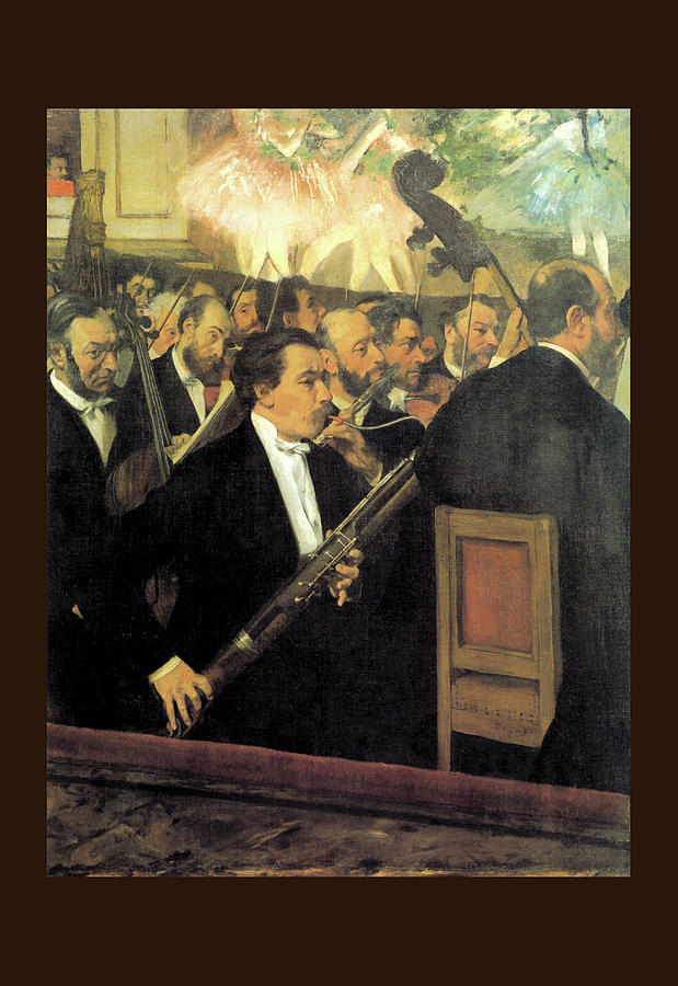 La Orquesta de la pera Painting by Edgar Degas